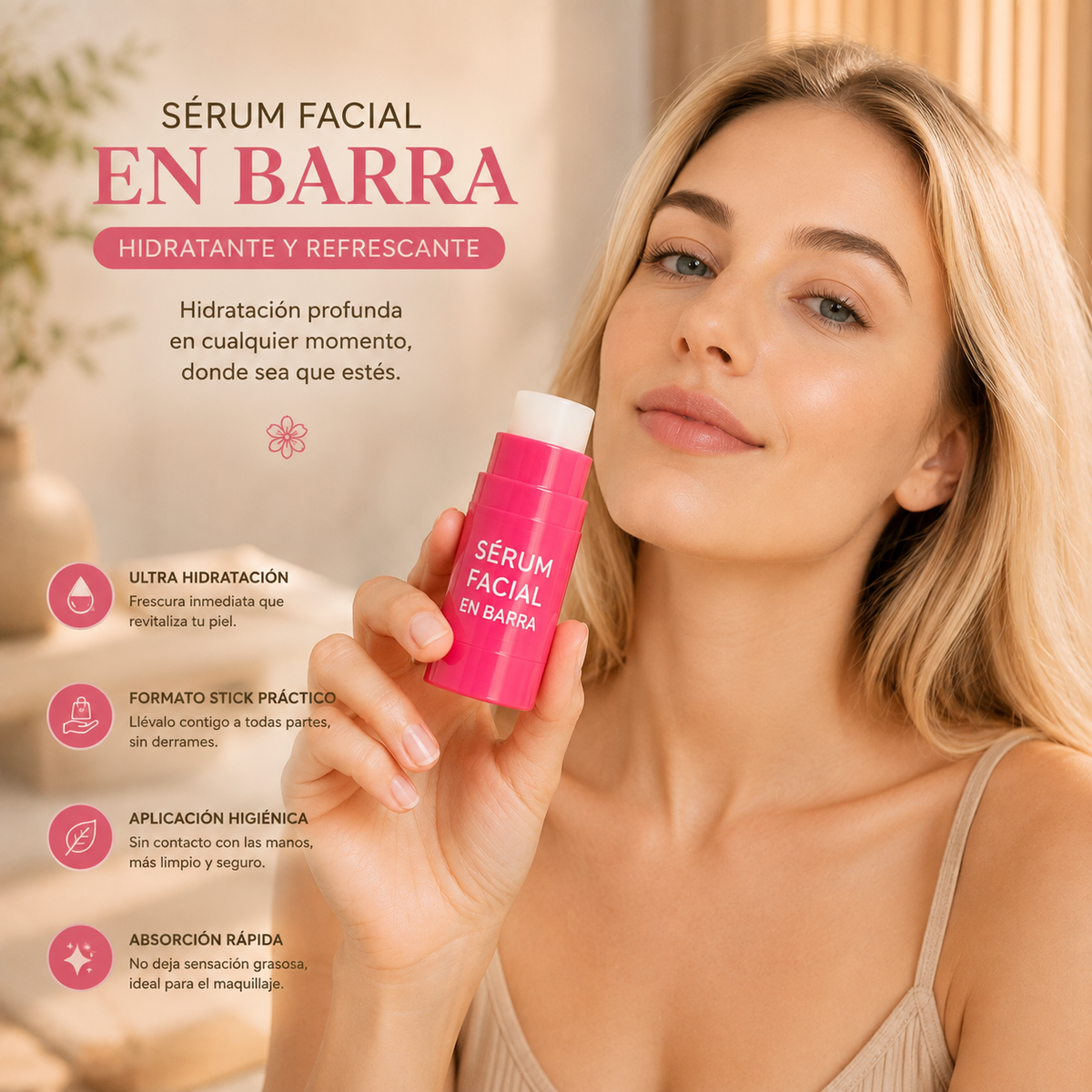 Flower Secret - Sérum Facial En Barra Hidratante