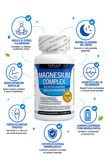 MAGNESIUM COMPLEX – 4 FUENTES DE MAGNESIO PARA UN BIENESTAR COMPLETO
