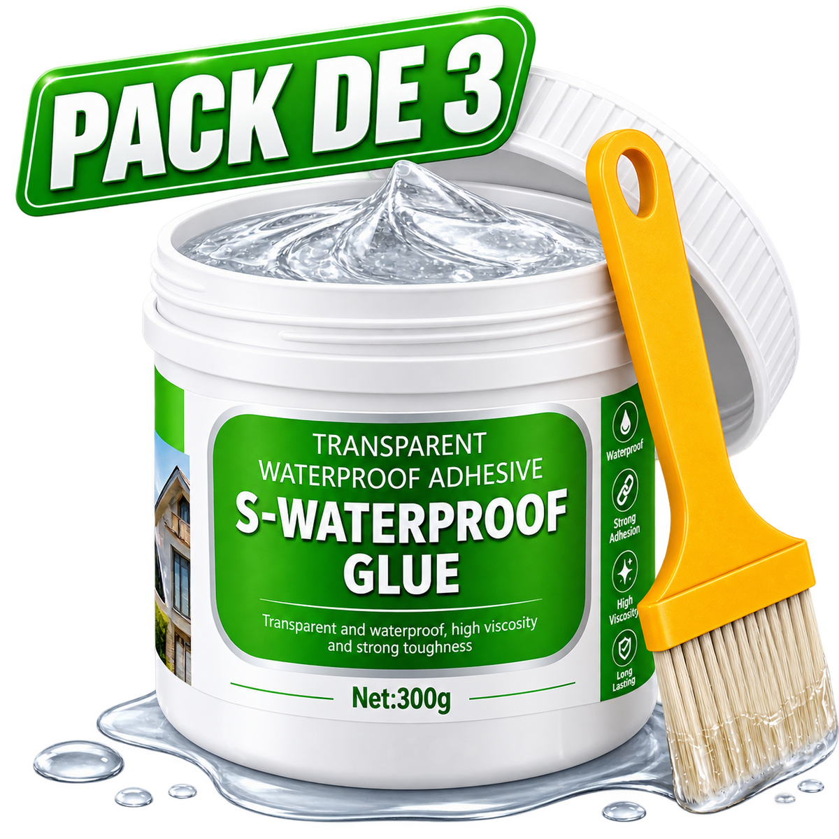 PACK 3 SELLADOR DE GOTERAS IMPERMEAVILIZABLE